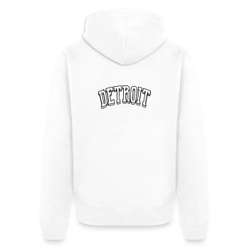 Chemise de Détroit - Veste à capuche bio Premium Unisexe - blanc - Dos - Thijin (182cm)