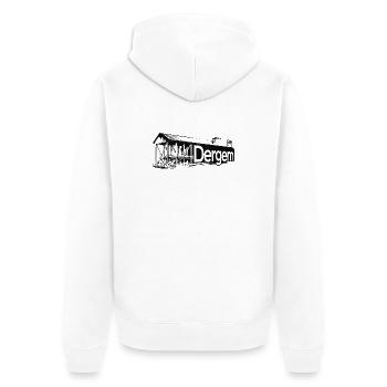 Bad Dürkheim black - Unisex Premium Bio Zip Hoodie - Weiß - Hinten - Thijin (182cm)