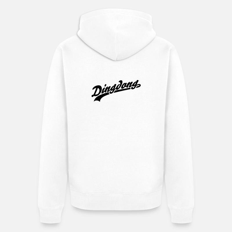 Dingdong - Veste à capuche bio Premium Unisexe - blanc