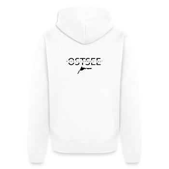 Halbinsel Fischland-Darß-Zingst Ostsee Darßmaritim - Unisex Premium Bio Zip Hoodie - Weiß - Hinten - Thijin (182cm)