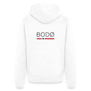 Bodo - Norvège - Norvège - Norvège - Veste à capuche bio Premium Unisexe - blanc - Dos - Thijin (182cm)