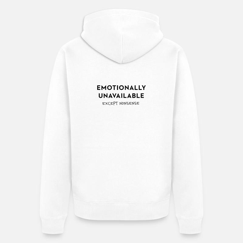 Exception : Faute de frappe absurde - Veste à capuche bio Premium Unisexe - blanc