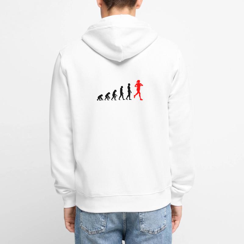 EVOLUTION RUNNERIN PUISSANCE ! AJUSTEMENT DE COUREUR DE JOGGING Veste à capuche bio Premium Unisexe