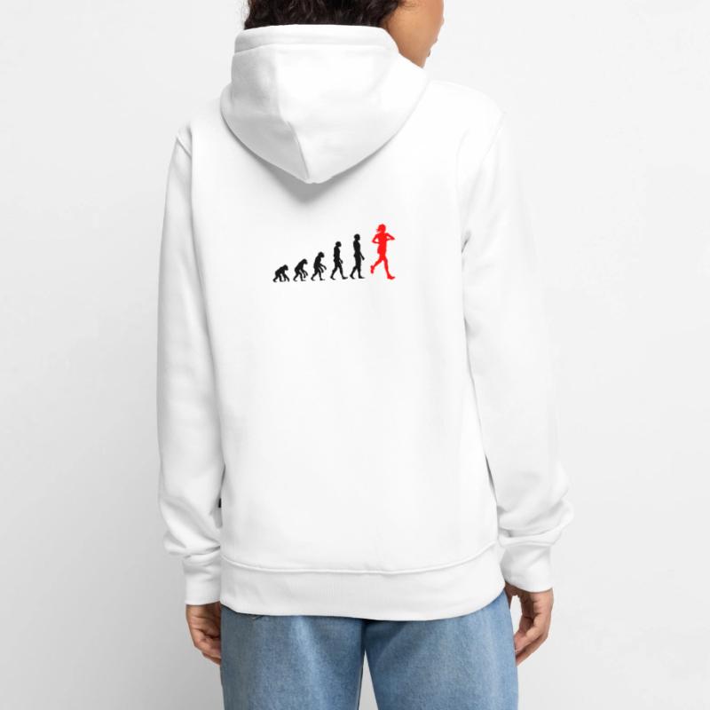 EVOLUTION RUNNERIN POWER! JOGGER RUNNER FIT Unisex Premium Organic Zip Hoodie