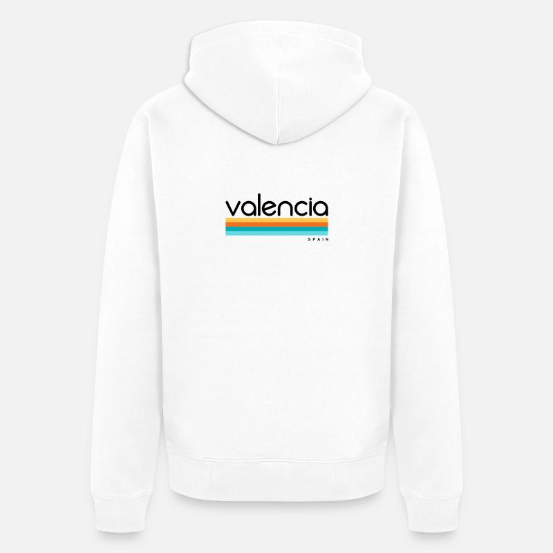 Valencia - Spain - Spanien - Espana - Unisex Premium Bio Zip Hoodie - Weiß