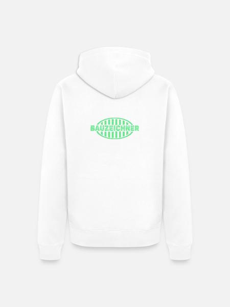 Bauzeichner - Unisex Premium Bio Zip Hoodie - Weiß