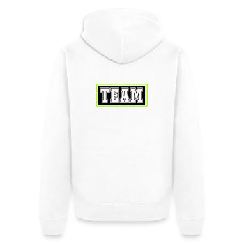 Équipe - Veste à capuche bio Premium Unisexe - blanc - Dos - Thijin (182cm)