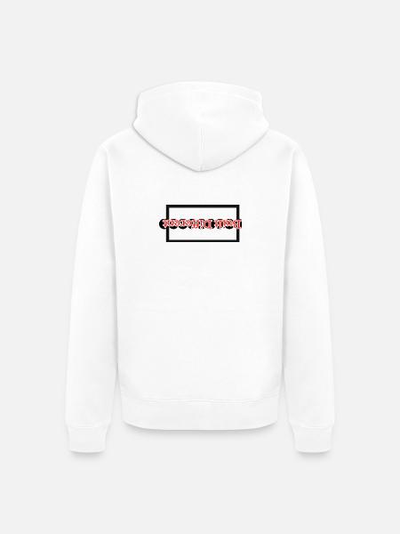 Built Different - Upside Down - Unisex Premium Organic Zip Hoodie - white