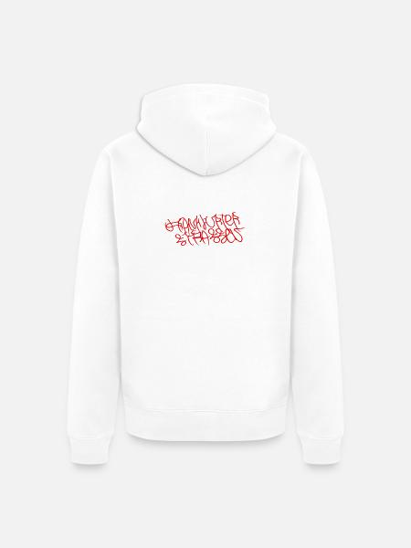 Frankfurter Strassen - Unisex Premium Bio Zip Hoodie - Weiß