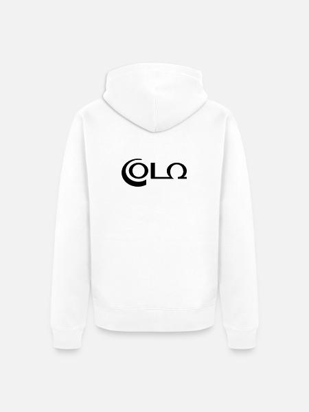 Cola - vector graphic - Unisex Premium Organic Zip Hoodie - white
