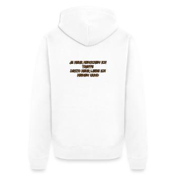 Mehr Menschen, Mehr Hundeliebe - Unisex Premium Bio Zip Hoodie - Weiß - Hinten - Thijin (182cm)