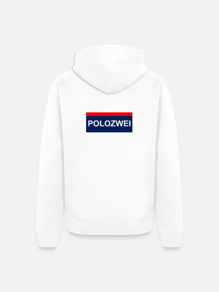 PoloZwei auto wagen Oldtimer oida - Unisex Premium Bio Zip Hoodie - Weiß