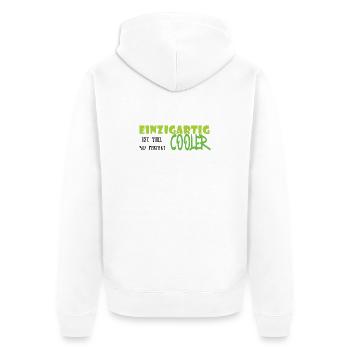 Einzigartig Cooler Graffiti - Unisex Premium Bio Zip Hoodie - Weiß - Hinten - Thijin (182cm)