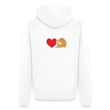 Mammouth - Veste à capuche bio Premium Unisexe - blanc - Dos - Thijin (182cm)