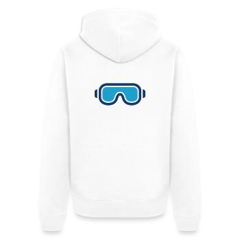 Lunettes de sécurité Icône de protection oculaire - Veste à capuche bio Premium Unisexe - blanc - Dos - Thijin (182cm)
