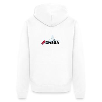 BNSSA sauvetage aquatique - Veste à capuche bio Premium Unisexe - blanc - Dos - Thijin (182cm)