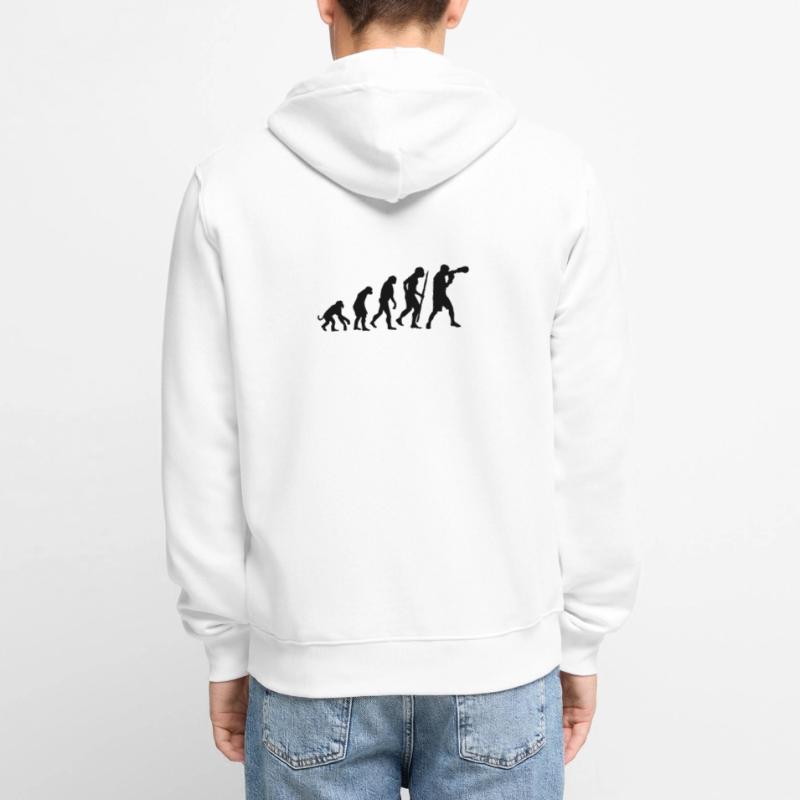 Evolution de la boxe Veste à capuche bio Premium Unisexe