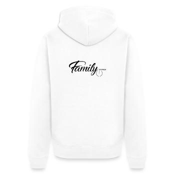 le pouvoir familial - Veste à capuche bio Premium Unisexe - blanc - Dos - Thijin (182cm)