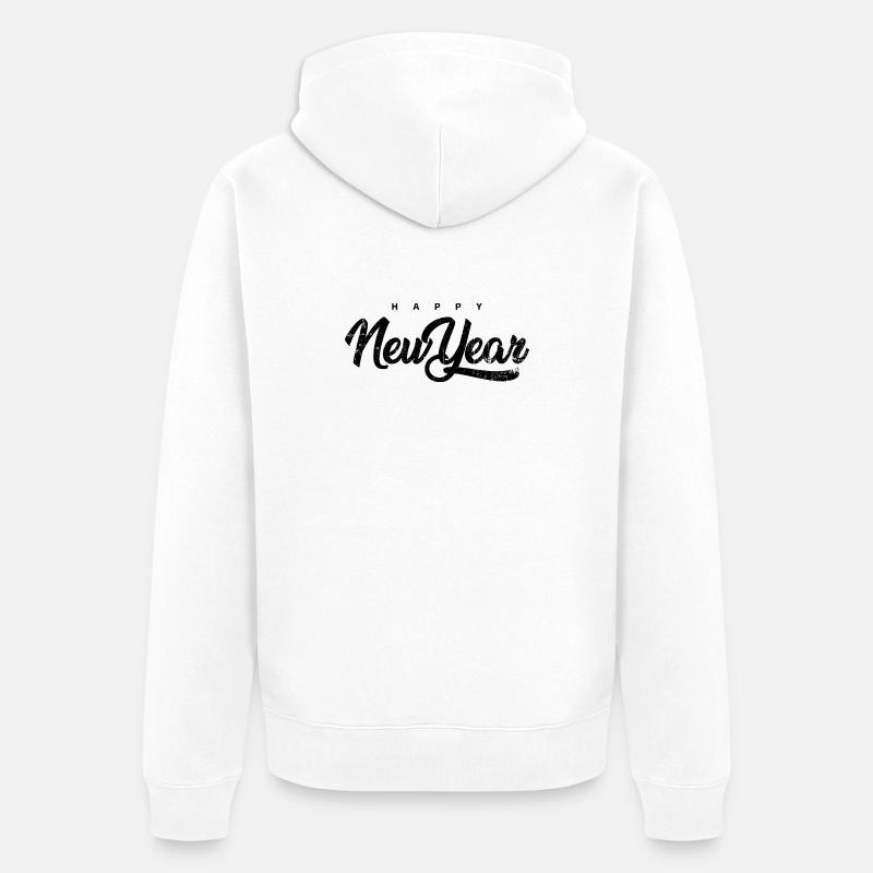 Demande de détails de conception - Veste à capuche bio Premium Unisexe - blanc