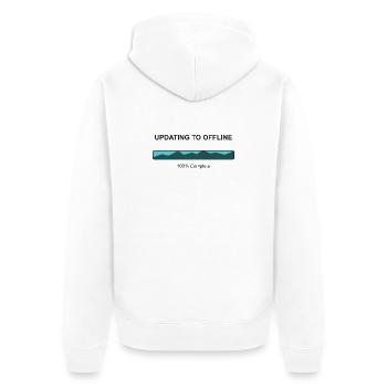 Mise à jour vers le mode hors ligne - Veste à capuche bio Premium Unisexe - blanc - Dos - Thijin (182cm)