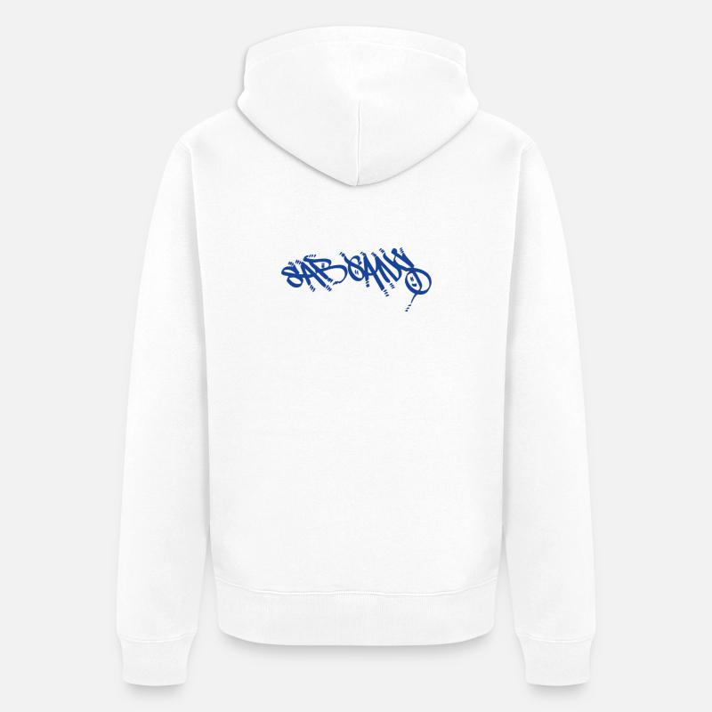 T-shirt Sargans pour de vrais Sargans - Veste à capuche bio Premium Unisexe - blanc
