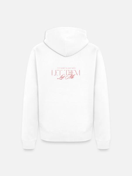 Let Them Mindset - Unisex Premium Organic Zip Hoodie - white