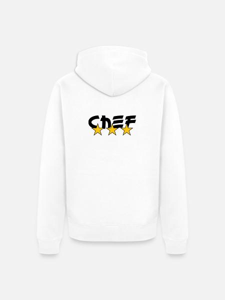 Chef - Kitchen - Cook - Unisex Premium Organic Zip Hoodie - white