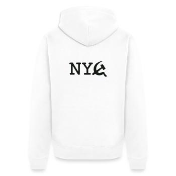 NY Commie - Veste à capuche bio Premium Unisexe - blanc - Dos - Thijin (182cm)