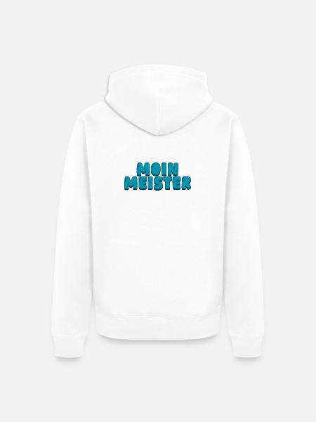Moin Meister - Unisex Premium Bio Zip Hoodie - Weiß