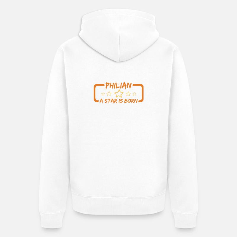 Philian als Geschenk - Unisex Premium Bio Zip Hoodie - Weiß