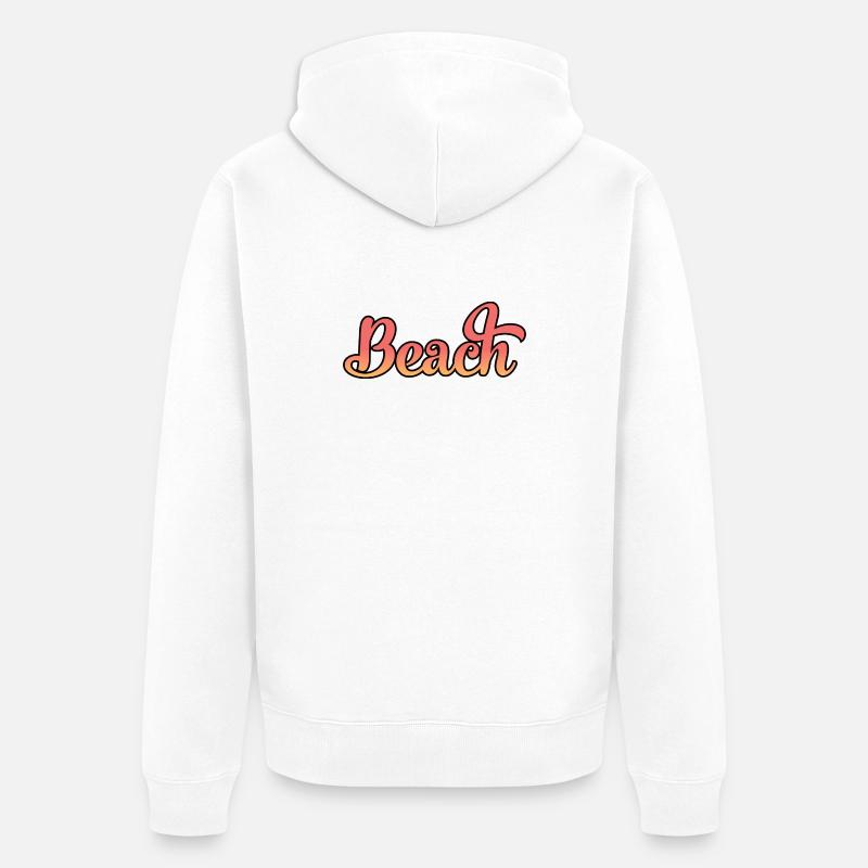 Plage - Veste à capuche bio Premium Unisexe - blanc
