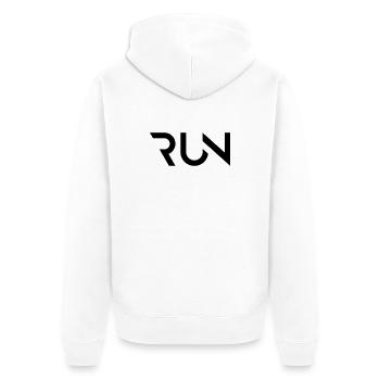 COURIR - Veste à capuche bio Premium Unisexe - blanc - Dos - Thijin (182cm)