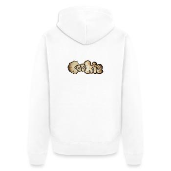 Cookie - Unisex Premium Bio Zip Hoodie - Weiß - Hinten - Thijin (182cm)