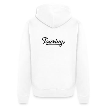 2541614 112658601 Touring - Unisex Premium Bio Zip Hoodie - Weiß - Hinten - Thijin (182cm)
