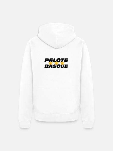 Pelote Basque - Veste à capuche bio Premium Unisexe - blanc