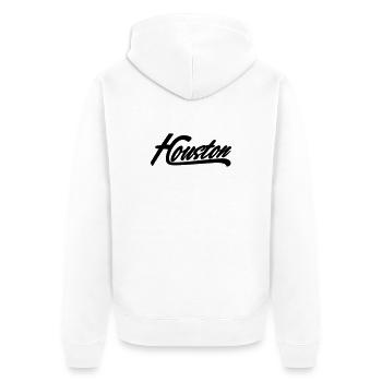 Houston Shirt - Unisex Premium Organic Zip Hoodie - white - Back - Thijin (182cm)