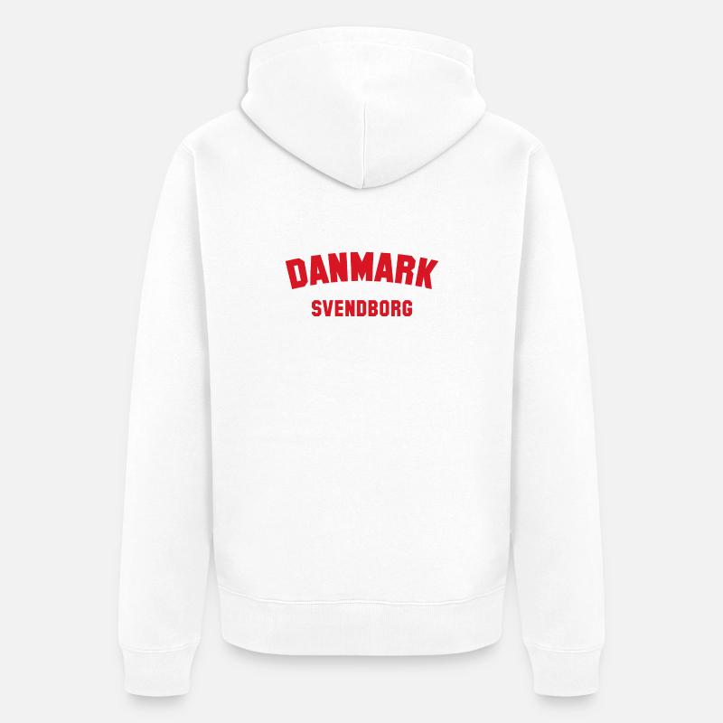 SVENDBORG Danemark Dänemark - Veste à capuche bio Premium Unisexe - blanc