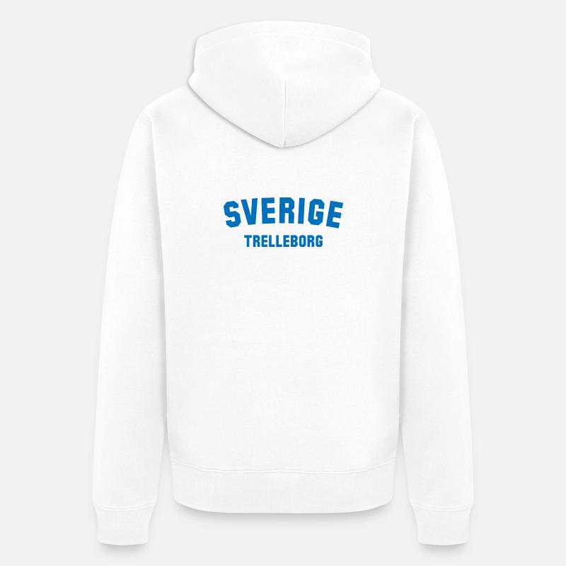 TRELLEBORG Suède Schweden - Veste à capuche bio Premium Unisexe - blanc