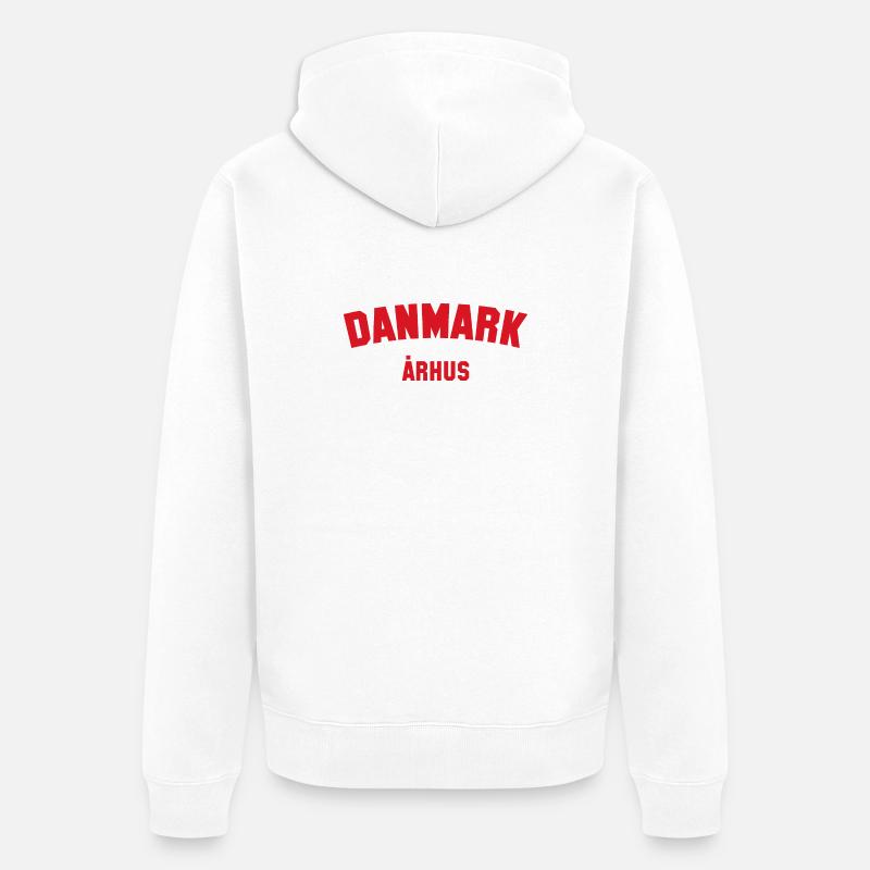 ARHUS Danmark, Danemark - Veste à capuche bio Premium Unisexe - blanc
