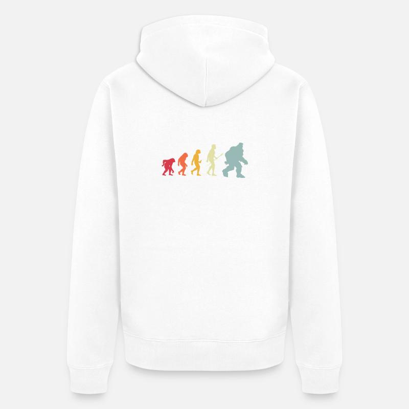 bigfoot_Evolution_4 - Veste à capuche bio Premium Unisexe - blanc