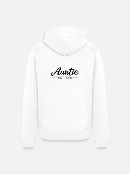 AUNTIE est 2026 - Unisex Premium Bio Zip Hoodie - Weiß