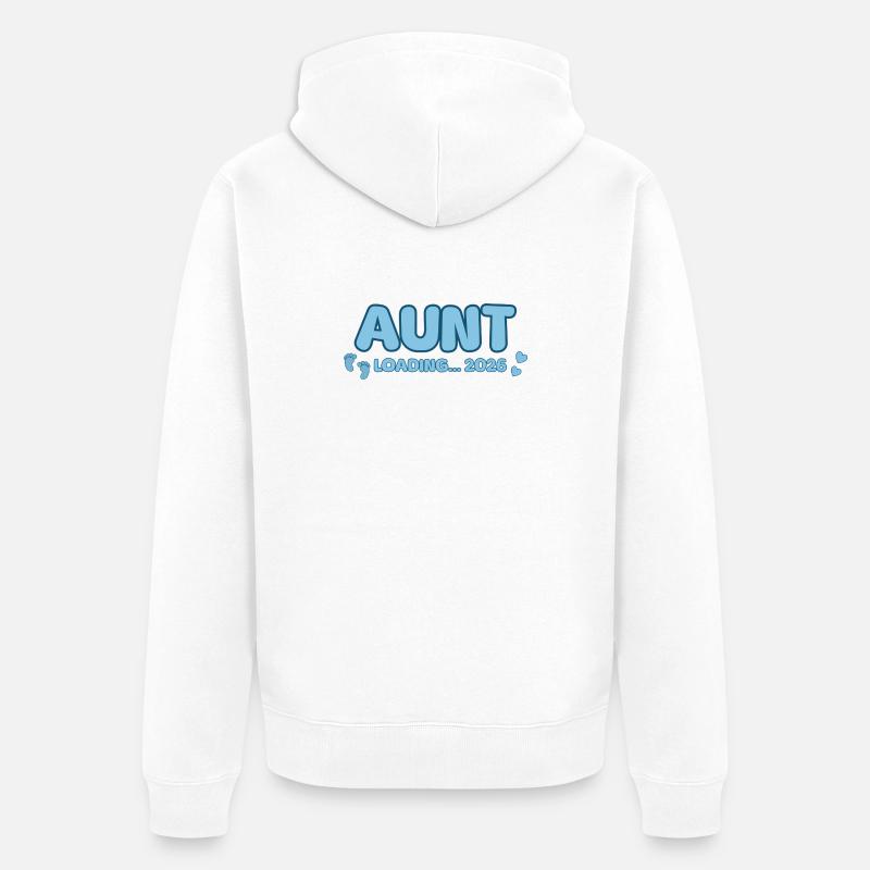 Tante Loading 2026 - Veste à capuche bio Premium Unisexe - blanc