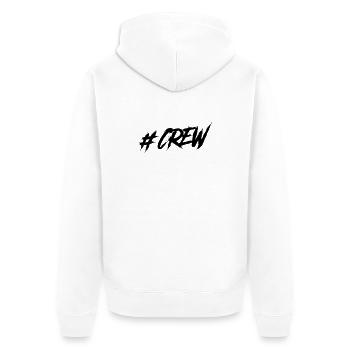 Crew - Unisex Premium Bio Zip Hoodie - Weiß - Hinten - Thijin (182cm)