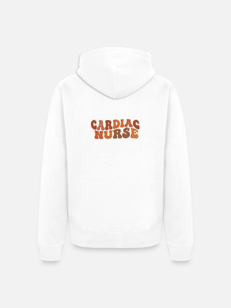 Herzpfleger-Pflegegeschenk - Unisex Premium Bio Zip Hoodie - Weiß