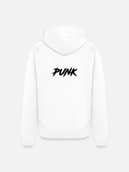 PUNK - Veste à capuche bio Premium Unisexe - blanc