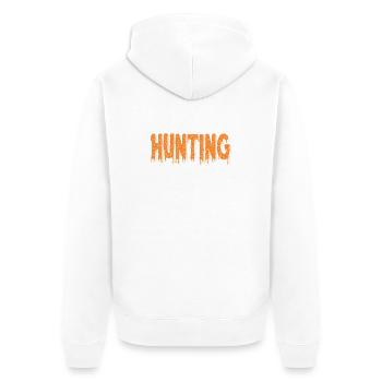 Conception d’animaux chassés aventureux - Veste à capuche bio Premium Unisexe - blanc - Dos - Thijin (182cm)