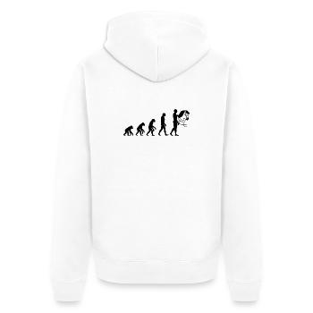HOBBYHORING DE L’ÉVOLUTION ! L’AMOUR DU CHEVAL DE BATAILLE - Veste à capuche bio Premium Unisexe - blanc - Dos - Thijin (182cm)