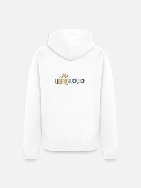 Montagnes de joie Randonnée Montagnes - Veste à capuche bio Premium Unisexe - blanc