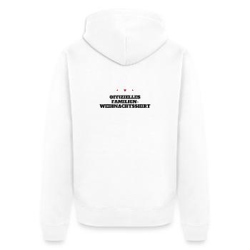 Offizielles Familien-Weihnachtsshirt - Unisex Premium Bio Zip Hoodie - Weiß - Hinten - Thijin (182cm)
