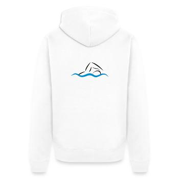 nage - Veste à capuche bio Premium Unisexe - blanc - Dos - Thijin (182cm)
